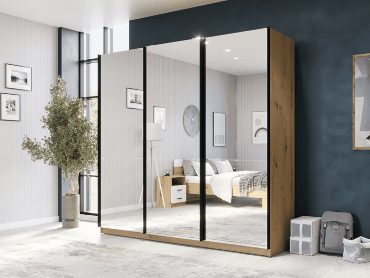 Klizni plakar Alfa 220 tri ogledala