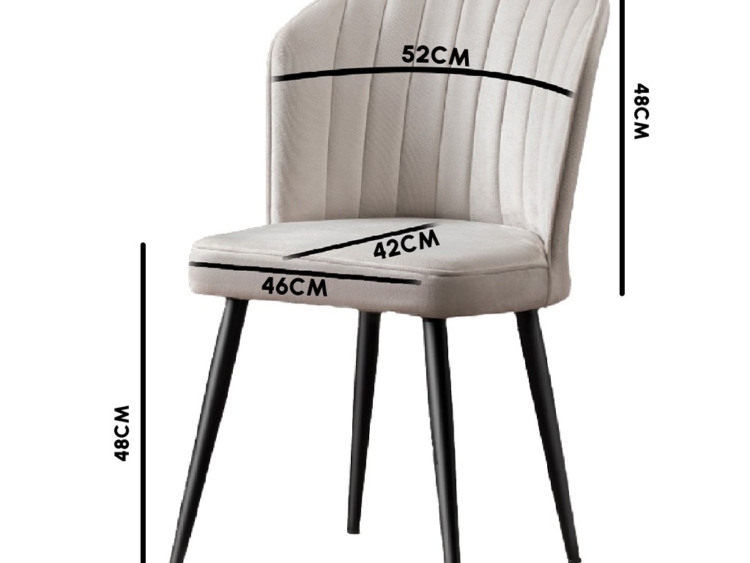 Trpezarijska stolica set x4 Rubi